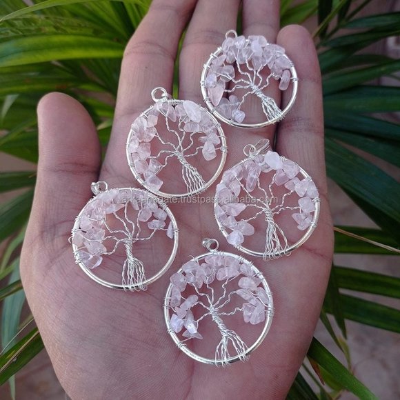 Wisdom Tree Charm 7 Chakra Reiki Healing Tree of Life Pendant Natural Lapis - Picture 9 of 12